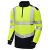 EcoViz Hi Vis PC Dual Colour 1/4 Zip Sweatshirt