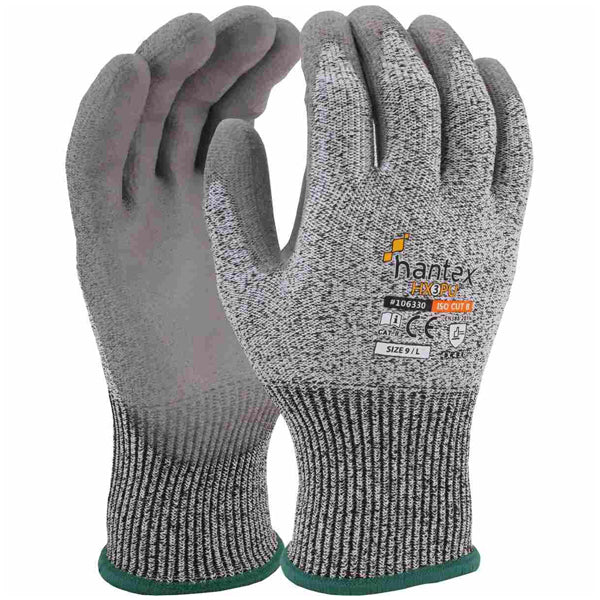 Hantex PU Coated Cut B Safety Gloves
