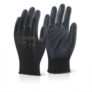 PU Coated Polyester Safety Gloves