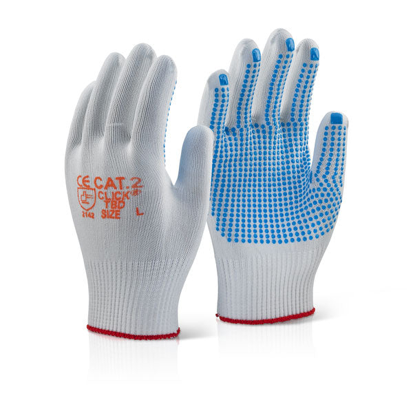 Dotted Nylon Safety Gloves