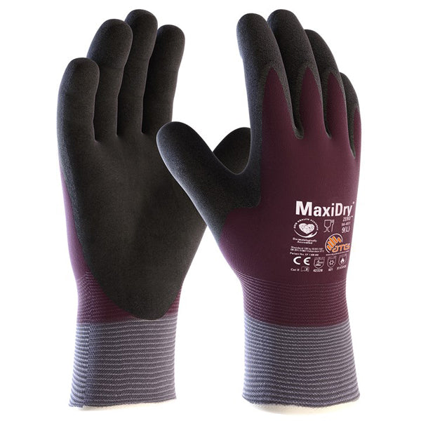 MaxiDry Zero Waterproof Thermal Fully Coated Safety Gloves