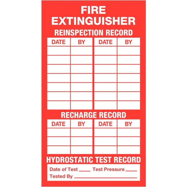 Fire Extinguisher Inspection Labels – iSB Group